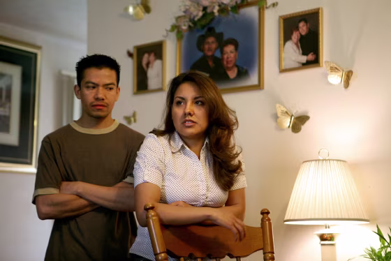 Image: Gabriela and Alfredo Aguirre, foreclosure.  Elkhart, Ind.