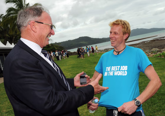Image: Ben Southall, right, and Sandy Oatley