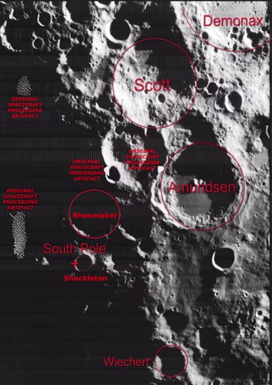 Image: Lunar Orbiter imagery