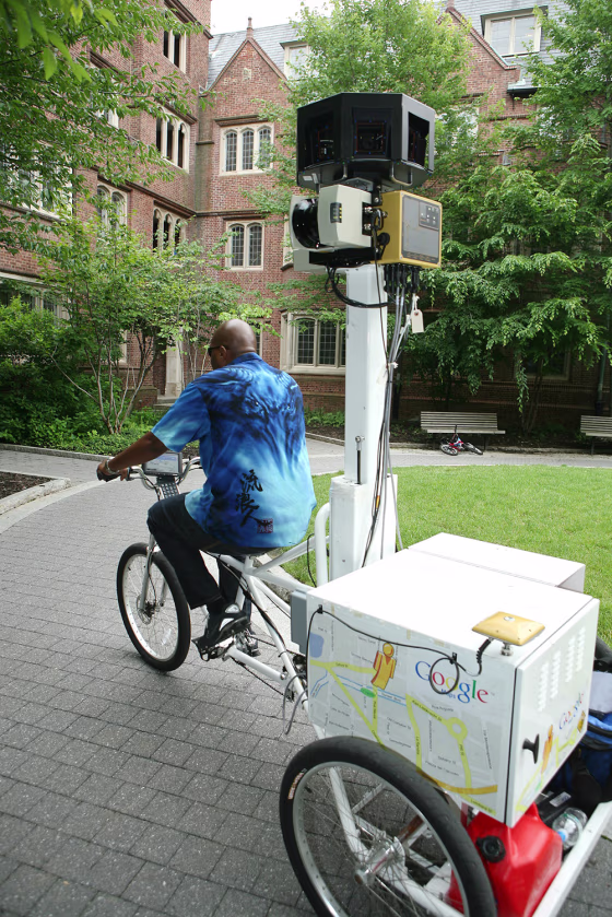 Image: Google camera on tricycle