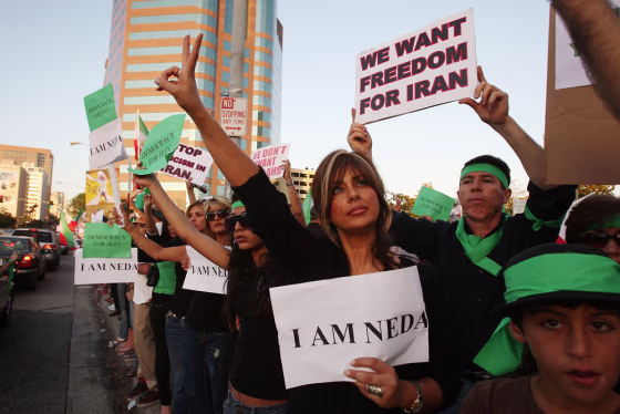 Image: Iranian-American Protestors