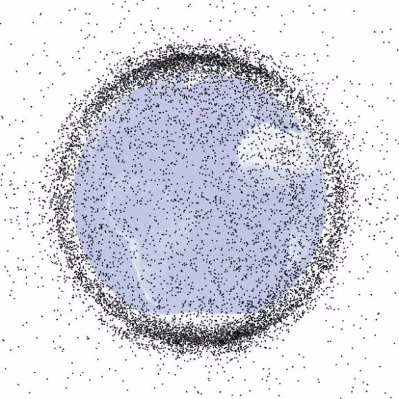 Image: Space debris graphic