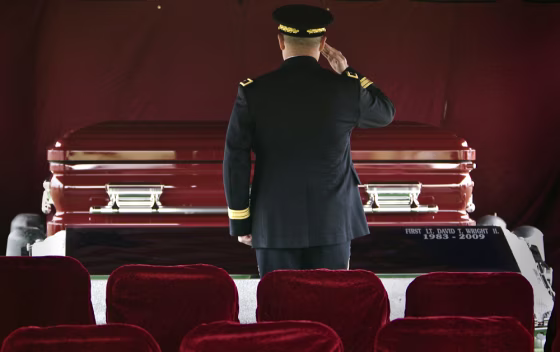 Image: military funeral