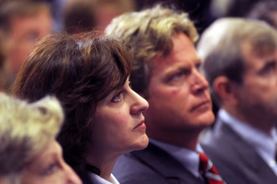 Image: Victoria and Ted Kennedy Jr. at press conference