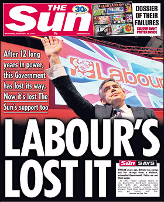 Image: The Sun newspaper cover