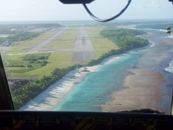 The U.S. military airfield on Diego Garcia, an island in the Indian&nbsp;Ocean,&nbsp;is one of many areas vulnerable to rising seas.