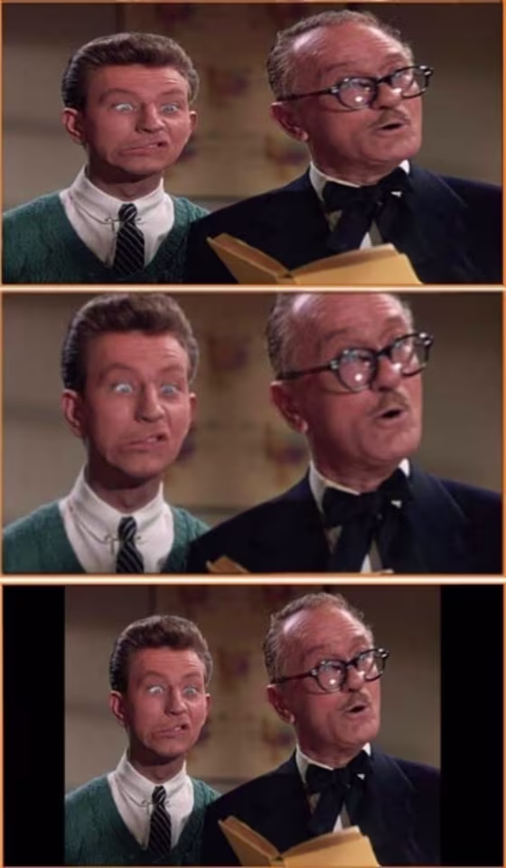Image: Three variations of 4:3 aspect ratio display on HDTV