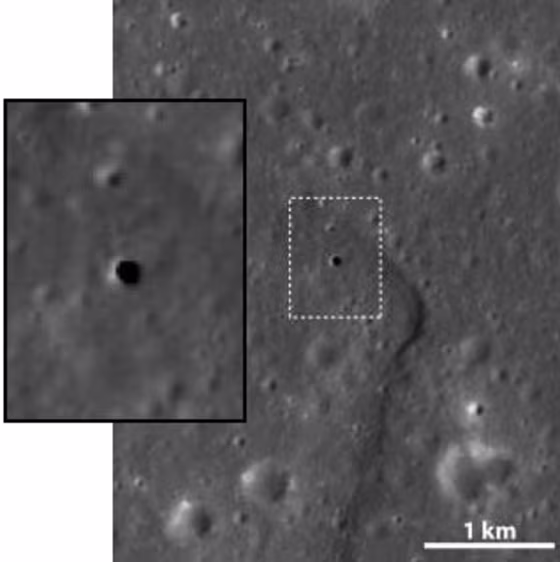 Image: Hole in the moon