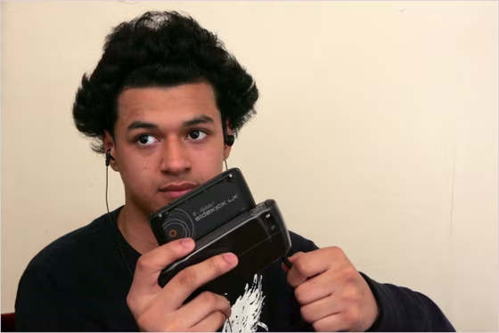 "At night, I can text or watch something on YouTube until I fall asleep," Francisco Sepulveda, 14, said of his smart phone.