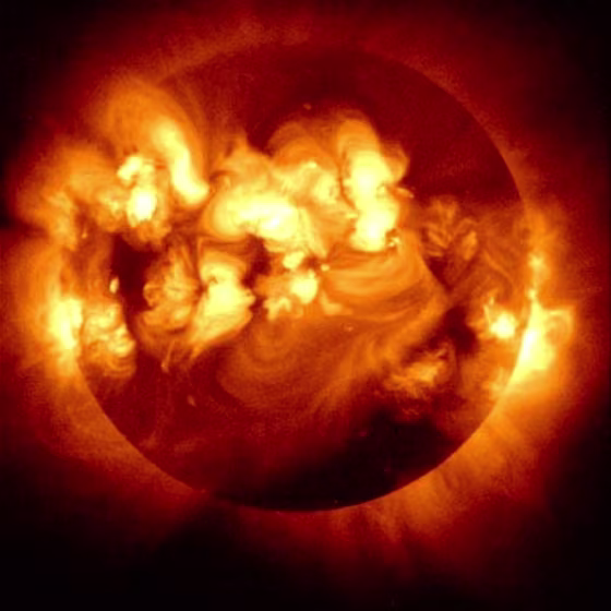 Image: Solar flares
