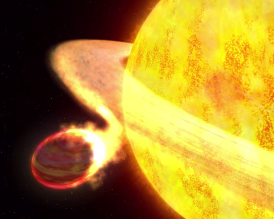 Image: Artist's depiction of exoplanet WASP-12b