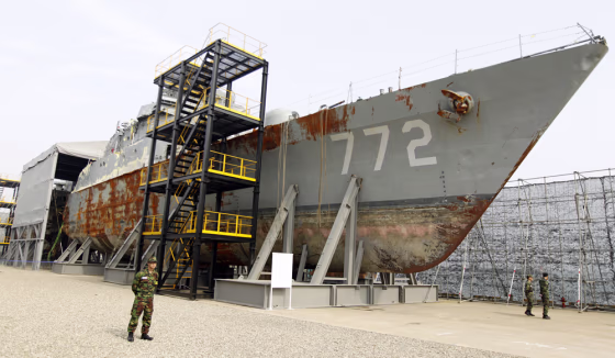 Image: Wreckage of the South Korean naval vessel Cheonan