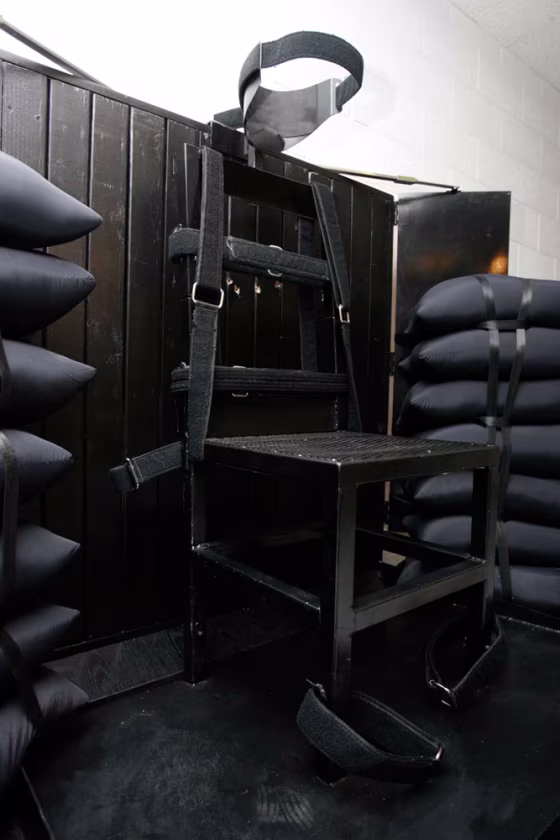 Image:  The execution chamber at the Utah State Prison