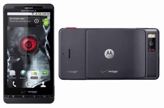 Image: Droid X smartphone from Motorola and Verizon Wireless
