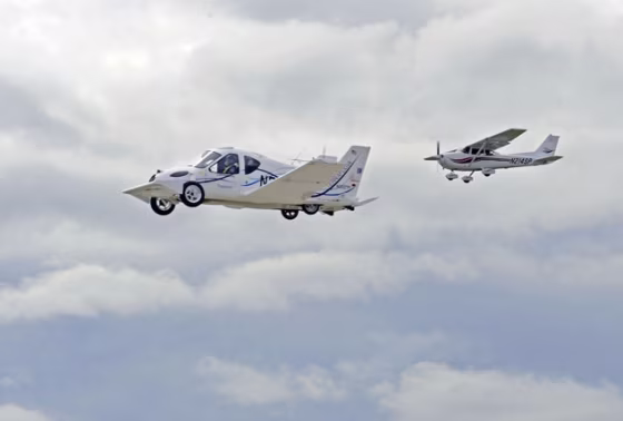 Image: Flying car with chase plane