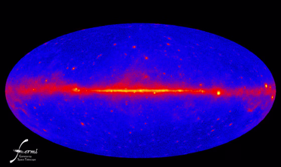 Image: View of gamma-ray sky
