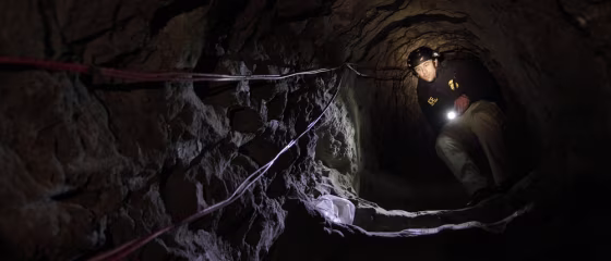 Image: ICE agent in a tunnel