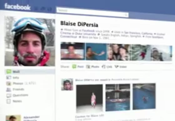 Image: Facebook profile page