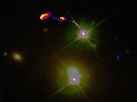 Image: Wide-field composite image of the Double Quasar
