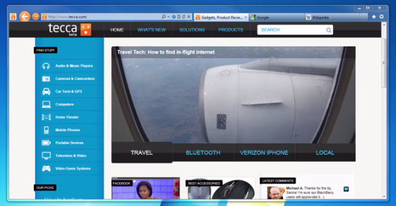 Image: The IE 9 appearance