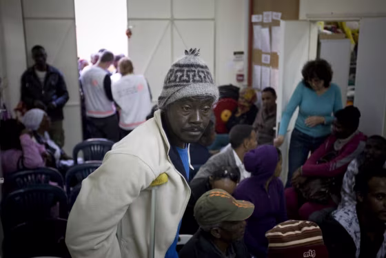 Image: African migrant workers in Israel