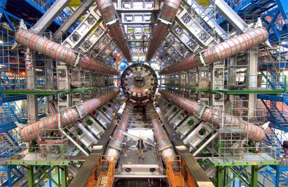 Scientists with the Large Hadron Collider's (above) CMS and ATLAS experiments noted the Tevatron results with great interest, and predict that they, in turn,&nbsp;will be able to further reduce the mass range where the Higgs might be lurking.