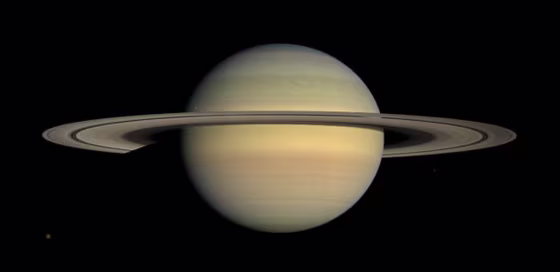 An image of Saturn,&nbsp;a mosaic of 30 photos, taken by NASA's Cassini spacecraft on Dec. 30, 2008.