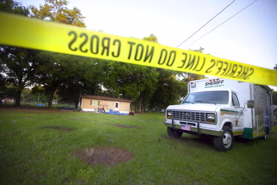 Image: The home at 13890 Southeast 53rd Ave where Seath Tyler Jackson, 15, was beaten, shot and burned to death is shown in Summerfield, Fla. Jackson
