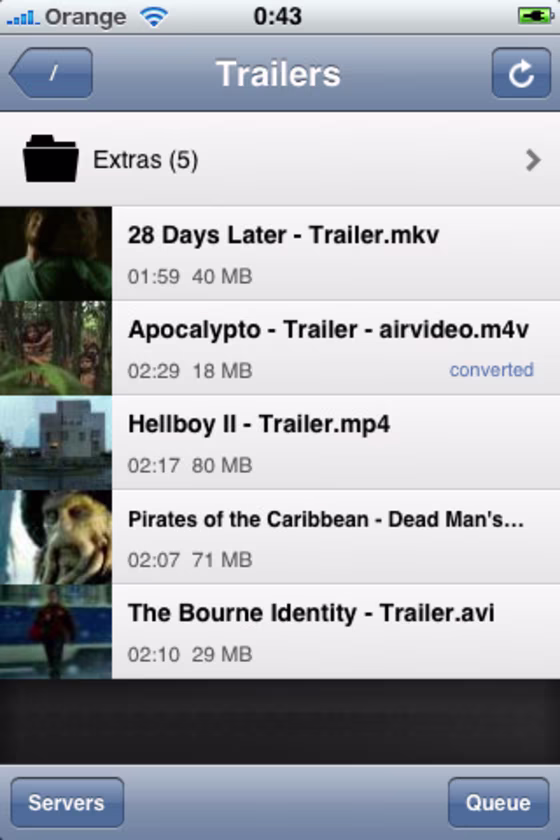 Image: Air Video app screenshot