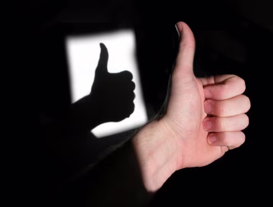 A prototype remote follows your thumb — no touch needed.