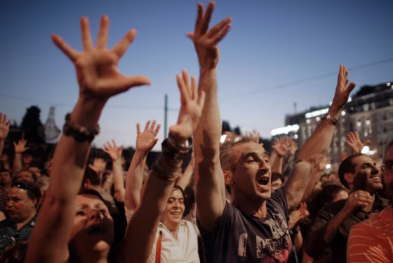 Image: Protests in Athens, Greece