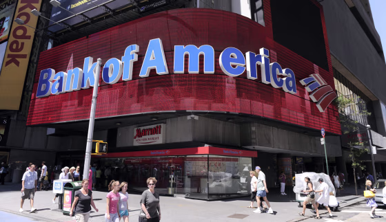 Image: Bank of America branch in Times Square