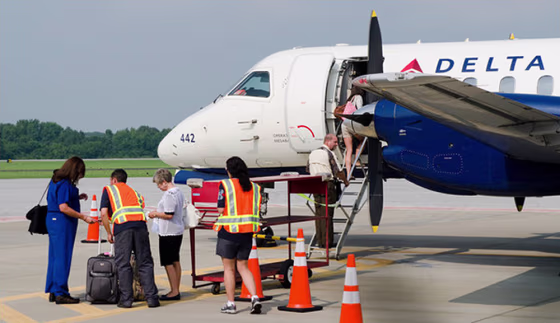 Delta Air Lines wants to cease its two flights a day serving Muscle Shoals, a town of 13,000 in Alabama.