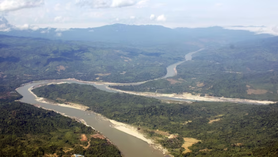 Image: The Irrawaddy River runs through Kachin State, northern Myanmar