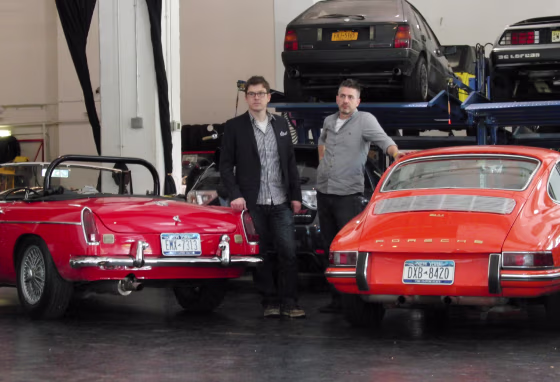 Michael Prichinello, right,&nbsp;and Zac Moseley&nbsp;have a pretty cool job. As owners of the Classic Car Club in New York, they go shopping for their favorite classic cars and, when their not renting them out, take them out for a spin. 