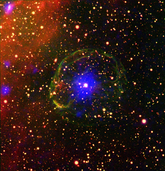 Image: Slow-spinning X-ray pulsar SXP 1062