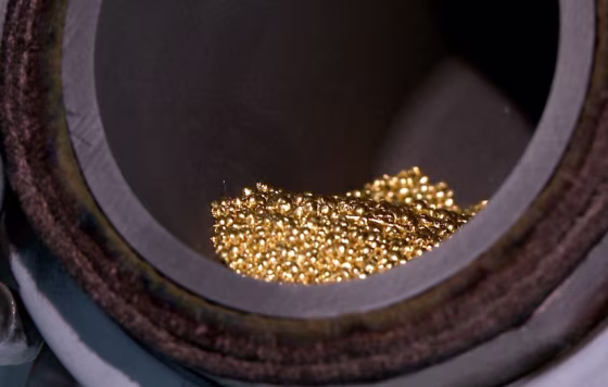 Photo of gold beads