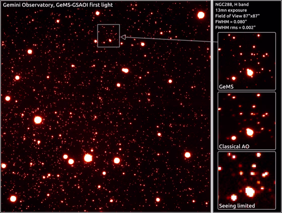 Image: First image from Gemini South's new adaptive optics