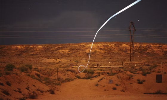 Image: LED attached to self-guided bullet