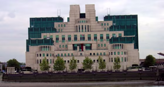 The Secret Intelligence Service, or MI6, is located at Vauxhall Cross in London. The agency came into being in 1909 to undertake espionage activities overseas.