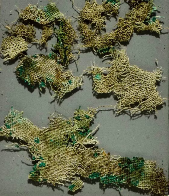 This 2,800-year-old Lusehoj textile made from imported nettles&nbsp;was found in a grave along with the bones from what may be a Scandinavian man, scientists reported on Friday.
