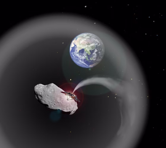 Image: Asteroid dust cloud