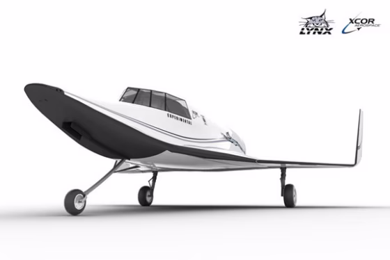 If Coco Brown passes her training, she'll fly on this type of space plane. This Lynx concept art shows the spacecraft from a low angle.
