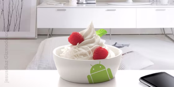 We're up to Froyo 2.2 now, but we have devices with custom interfaces, which often lag behind latest version of Android. 