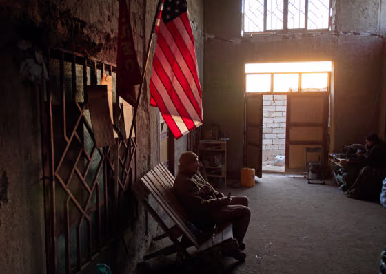 Image: A U.S. Marine from Bravo Company of the 1st Battalion, 6th Marines