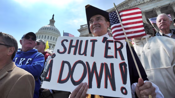 Image: Protesters on Capitol Hill in Washington