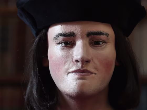 Image: A facial reconstruction of King Richard III.