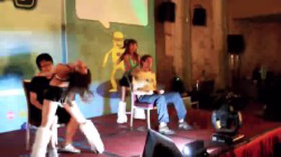 This photo was taken from a video that was posted on Flickr, showing some of the lap dancers at Yahoo's "Open Hack Day" event in Taiwan last weekend. The company has apologized for&nbsp;the entertainment faux pas.