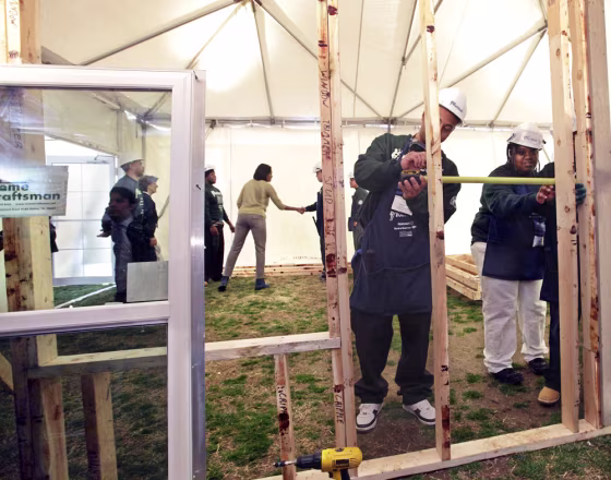 Image: YouthBuild AmeriCorps community service program