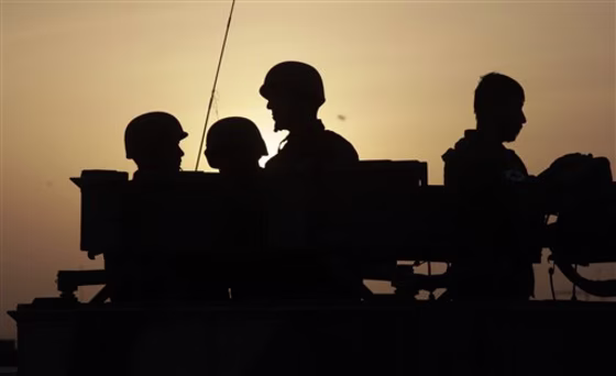 Afghan Army soldiers&nbsp;on duty&nbsp;at Forward Operating Base Howz-e-Madad, operated jointly by the Afghan Army's 1st Battalion of the 3rd Brigade and the U.S. Army 2- 502 Infantry, 101st Airborne Division, in Zhari district.